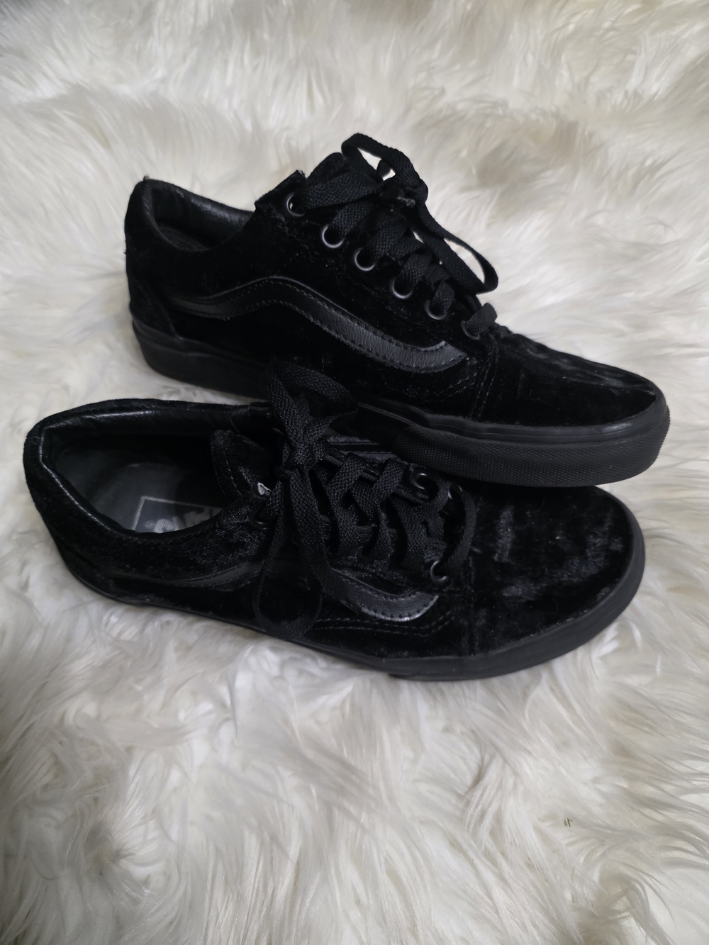 Vans Black Velvet Old Skool Sneakers